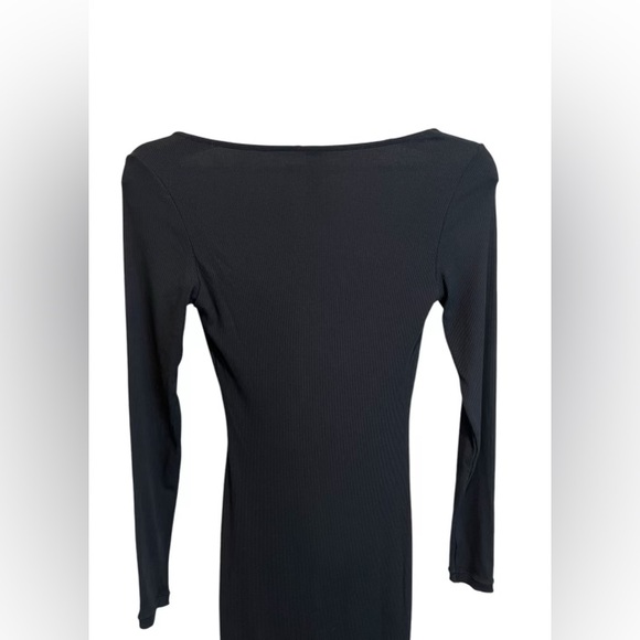 PUMIEY Women's Long Sleeve Maxi Dress | Ribbed Bodycon, Soft Lounge Dress - Picture 5 of 6